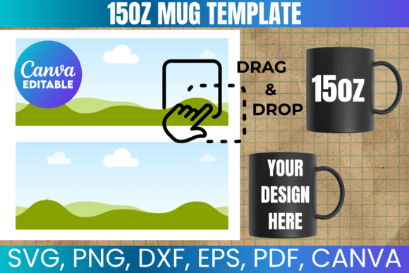 15oz Mug Template: Canva Graphics Asset Review