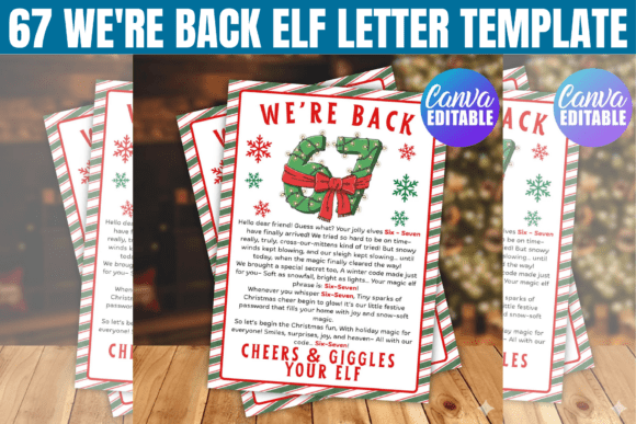 67 We’re Back Elf Letter Template: Canva Graphics Review