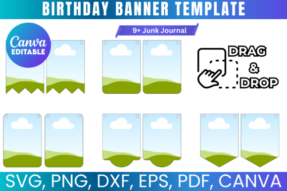 Bunting Banner Bundle, Flag Banner SVG