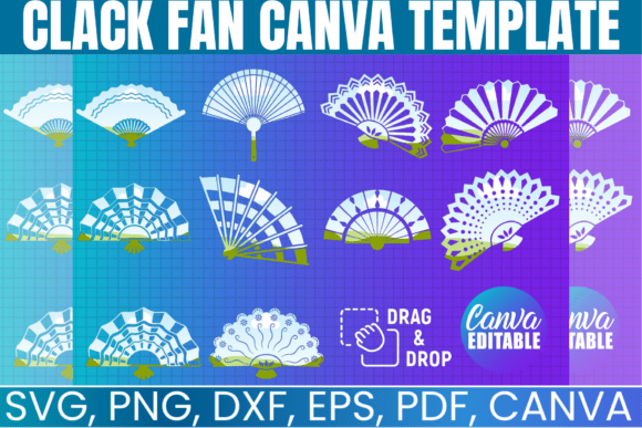 Clack Fan Template Bundle: Canva Graphics for Branding