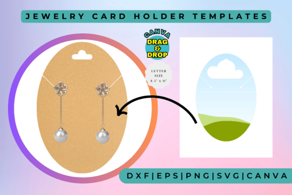 Jewelry Card Holder Templates