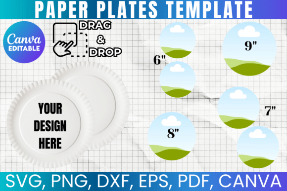 Paper Plates Template Bundle: Canva Graphics for Real Publishing