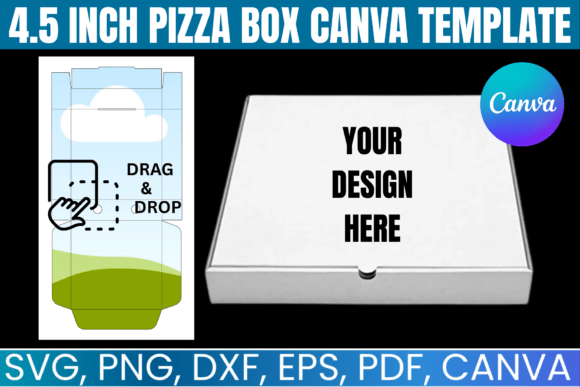 Pizza Box Template SVG: Canva Graphics for Content Publishers