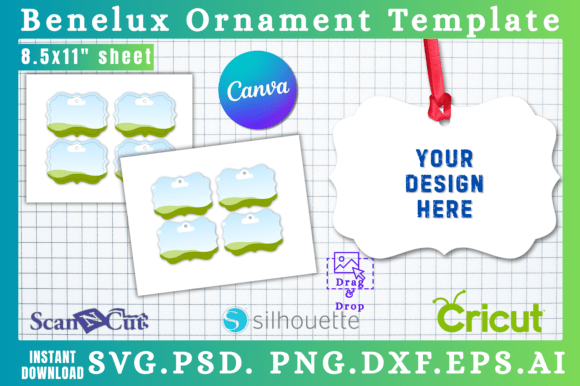 Printable Benelux Ornament SVG Templates