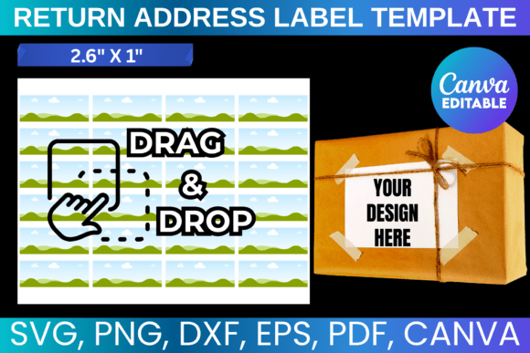 Return Address Labels Template: Canva Graphics for Polished Publishing