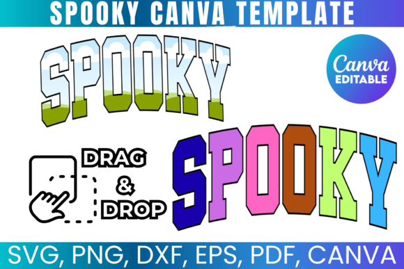 Spooky Fall Varsity Frame Template: Canva Graphics Review