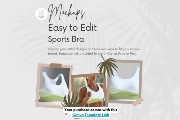 Sports Bra Mockup: Canva Graphics for Real Design Projects